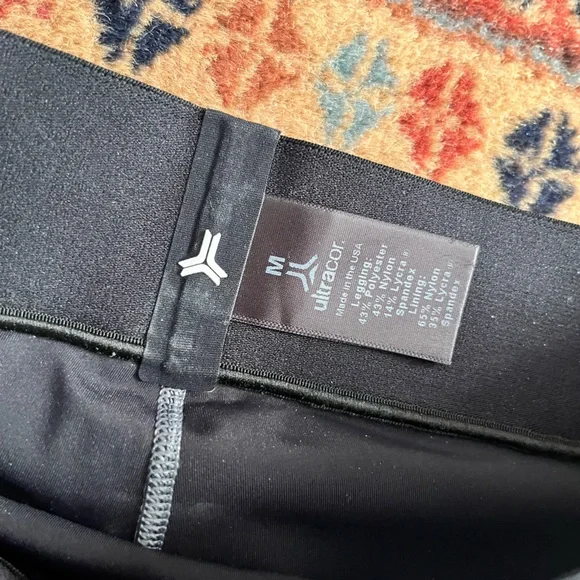 Ultracor Ultra High gray blue tartan Leggings M tights exercise - Picture 4 of 10